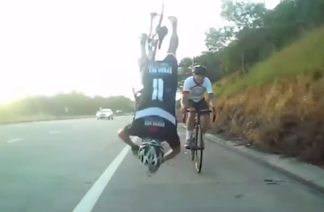 This is probably the most spectacular bike crash you've ever seen ... - Spectacular Crash 640x419