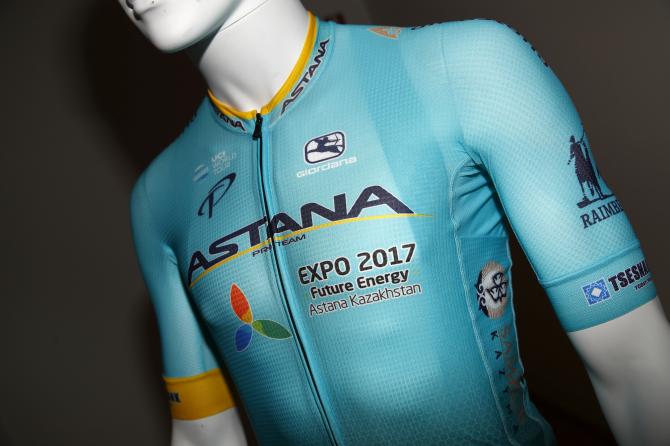 Blue Cycling Jersey 2024 QAZAQSTAN Team ASTANA Bike Maillot Shorts