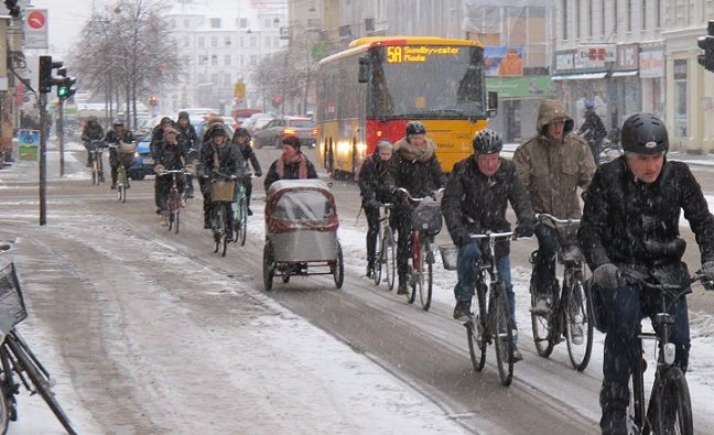 cyclists in denmark