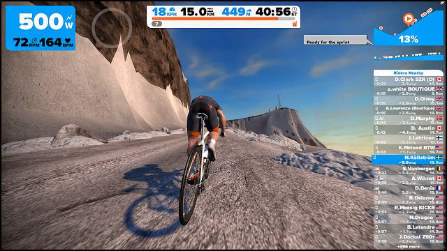 zwift mountain