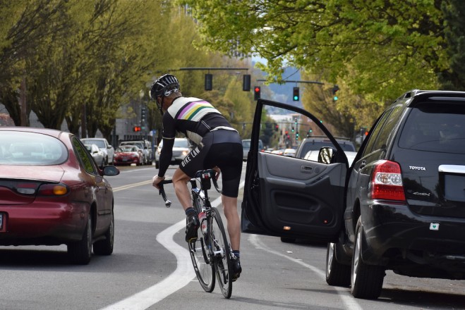 dooring cyclist