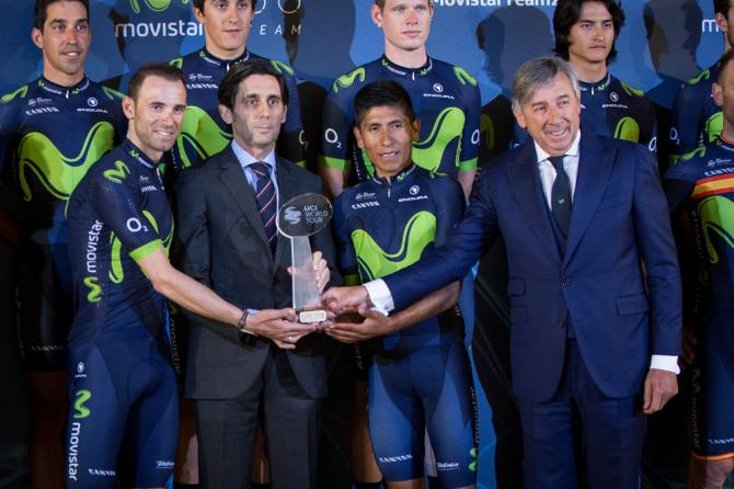 Nairo Quintana and Alejadnro Valverde