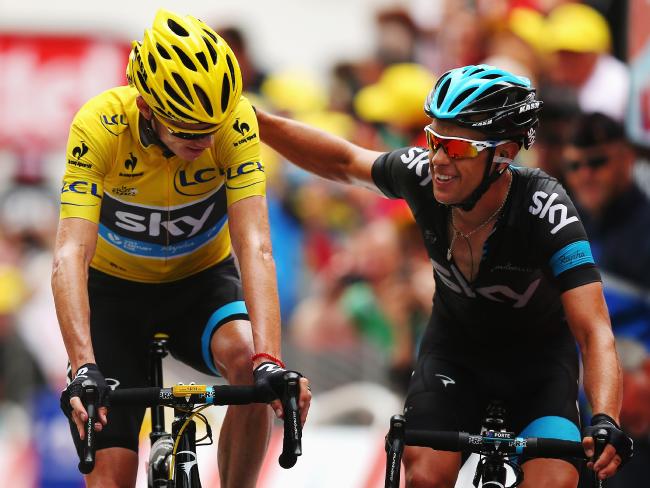 Richie Porte and Chris Froome