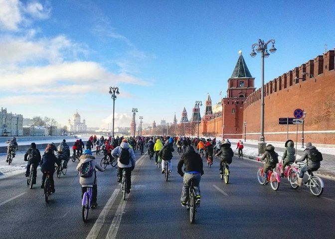 Moscow bike parade 2017