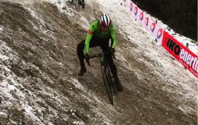 cyclo cross course icy