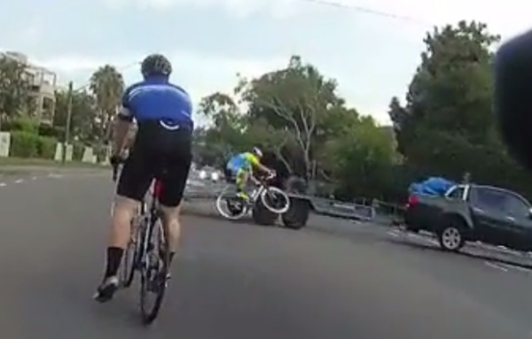 cyclist hit by trailer
