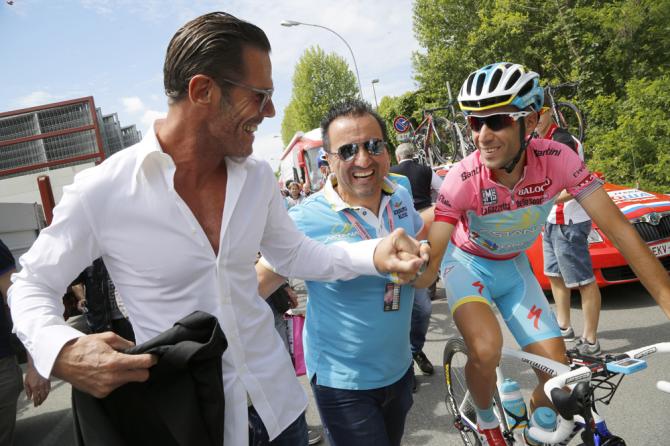 Mario Cipollini and Vincenzo Nibali