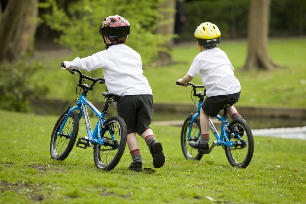 children cycling