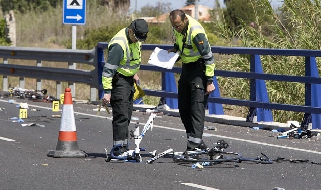 cyclist hit head-on by drunk driver in spain