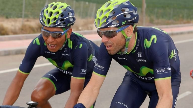 Quintana and Valverde tour de france 2017