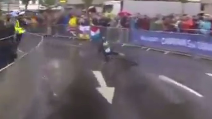 Alejandro Valverde crash