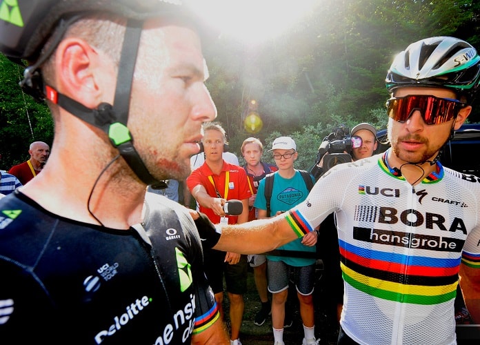 Cavendish Sagan crash tour de france 2017