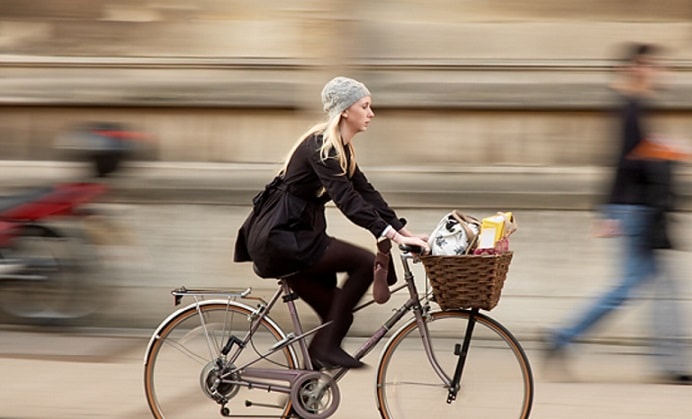 girl cycling