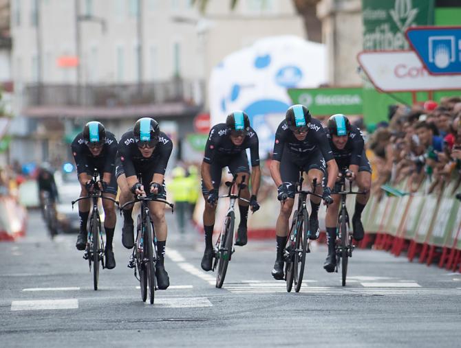 Team Sky team time trial vuelta