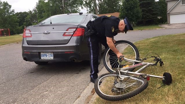 cyclist struck