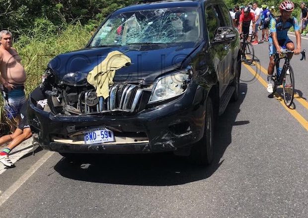 Clásica La Anexion Cemex Nicoya collision