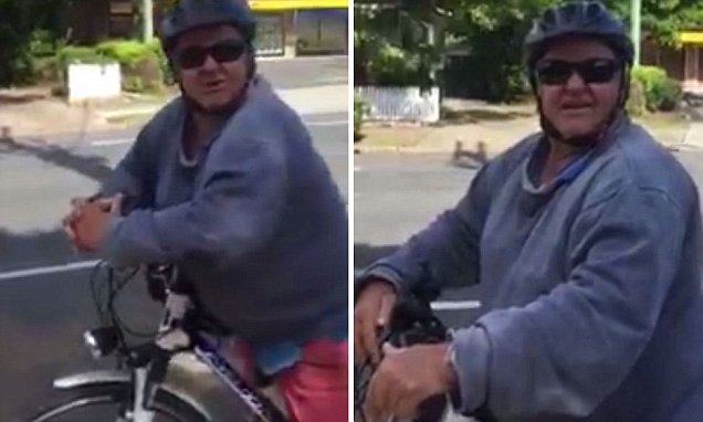 cyclist harasses woman australia