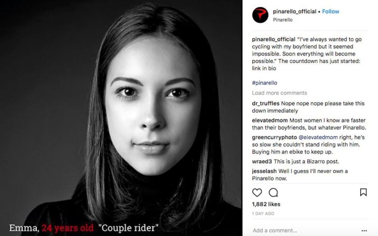 Pinarello sexist ad