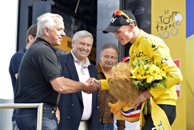 Greg LeMond and Chris Froome