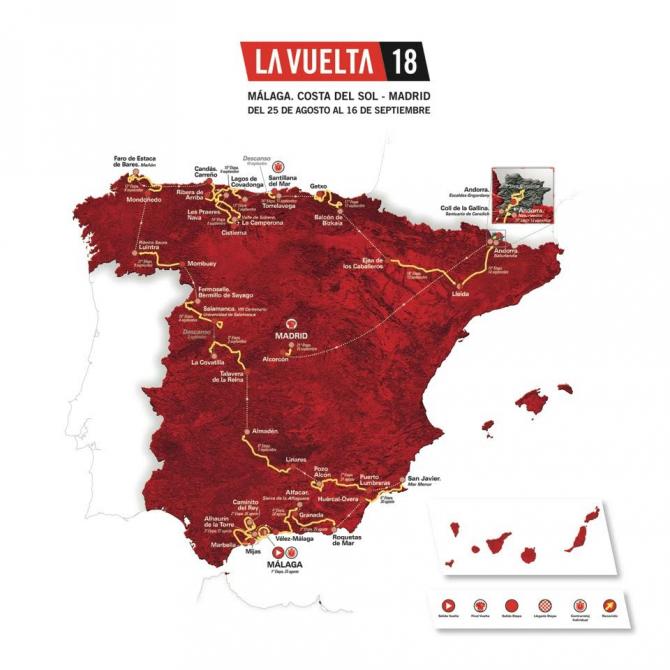 Vuelta 2018 route