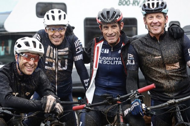 Lance Armstrong and US postal buddies