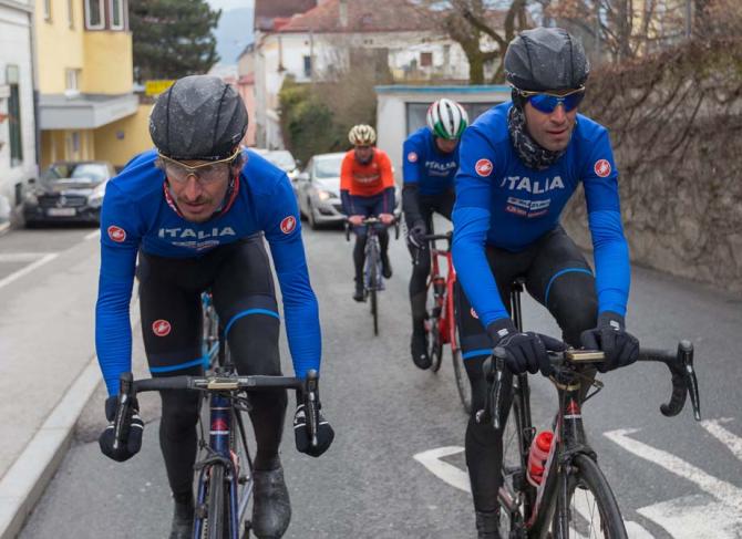 Vincenzo Nibali and Franco Pellozotti