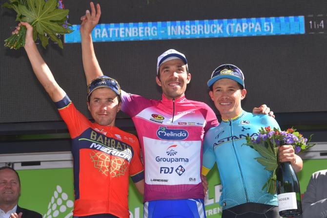 Tour of the Alps 2018 podium