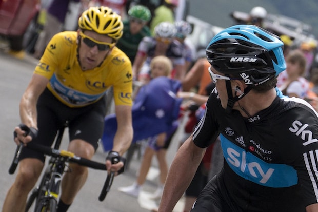 Bradley Wiggins and Chris Froome