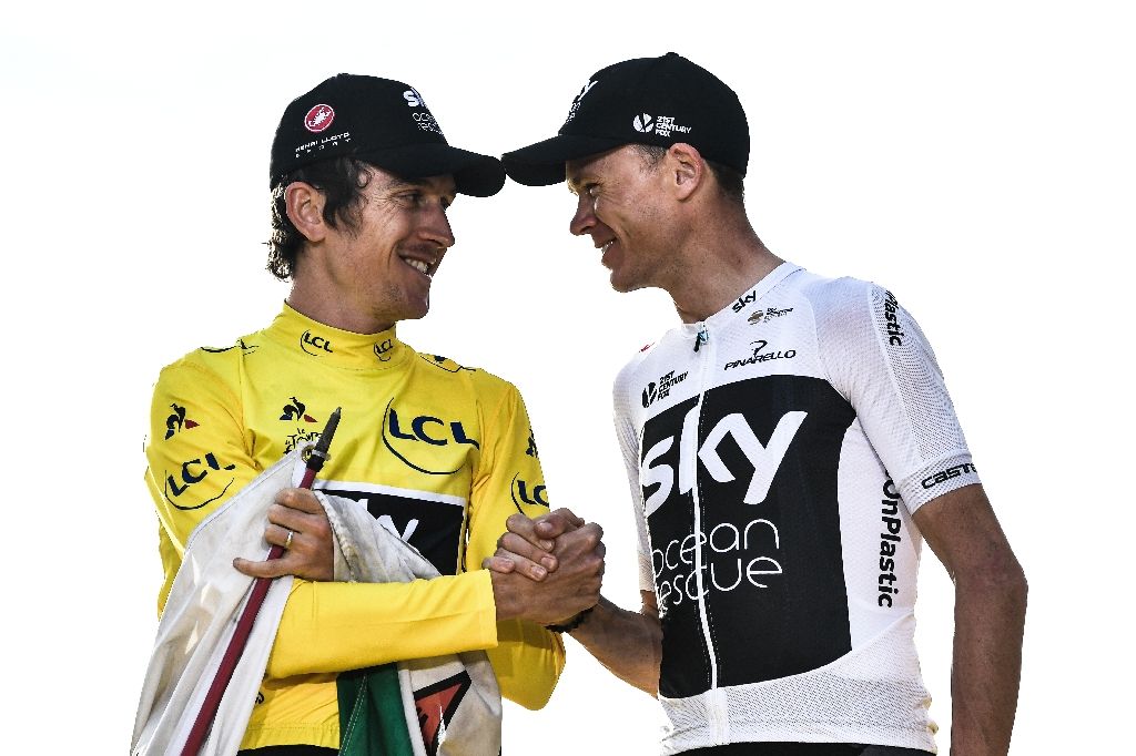 GEraint Thomas and Chris Froome