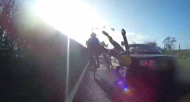 81 year old driver plough into cyclists