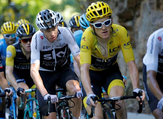 Chris Froome and Geraint Thomas