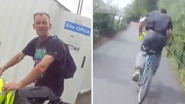 police officer catches bike thief after bicycle chase