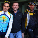 Alberto Contador Johan Bruyneel Lance Armstrong
