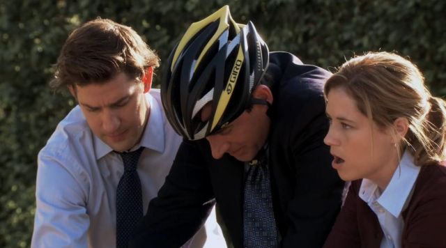 Steve Carell hit by a car while riding his bike