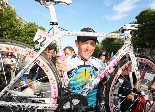 Lance Armstrong trek madone damien hirst