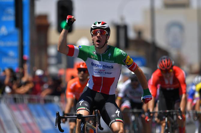 Elia VIviani wins Tour Down Under 2019 stage 1