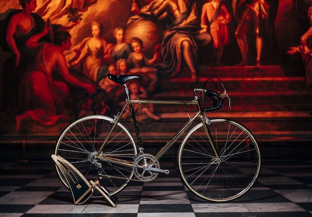 Ernesto Colnago's golden 87th birthday bike