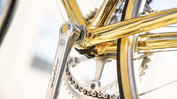 Ernesto Colnago's golden 87th birthday bike