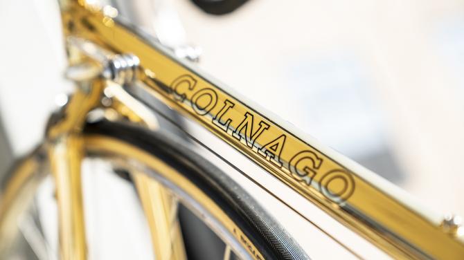 Ernesto Colnago's golden 87th birthday bike