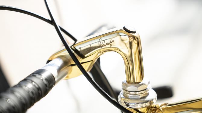 Ernesto Colnago's golden 87th birthday bike