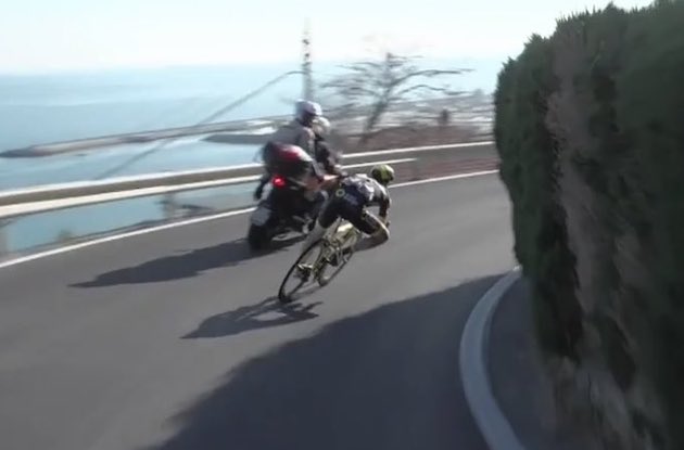 Niccolo Bonifazio descent Milano Sanremo 2019