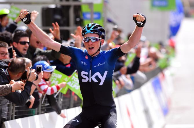 Tao Geoghegan Hart wins stage 4 Tour of the Alps