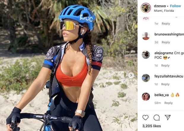 Cycling girl online