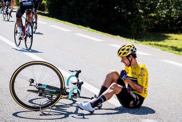 Primoz Roglic out of Criterium du Dauphine after crash Cycling