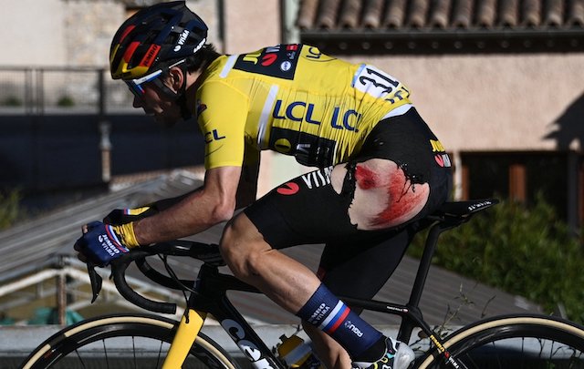 Roglic crashes and loses Paris Nice in dramatic final stage